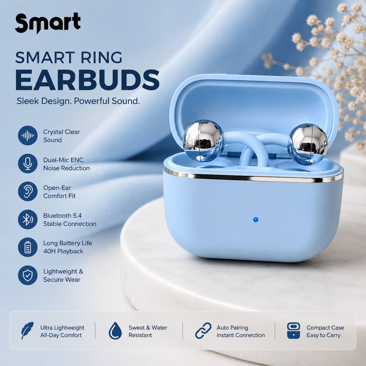 Free Clip 2 - Ecouteurs Sans Fil Bluetooth | Design Chrome Premium